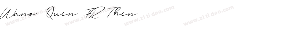 Wano Quin FR Thin字体转换